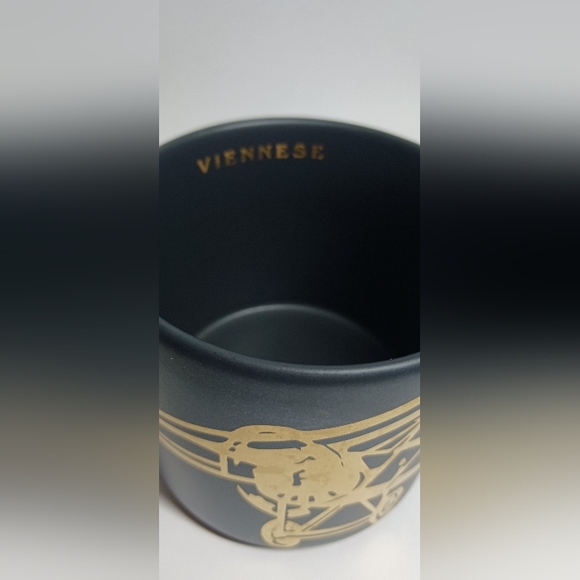 Starbucks Viennese Air Plane Coffee Mug Ceramic Black/Gold 14oz 2016 - Picture 3 of 9